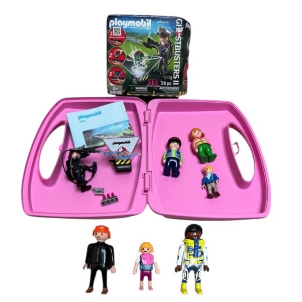 Playmobil Ghost Busters and Container Bundle